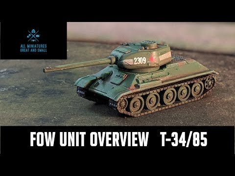 Flames of War Unit Overview - Soviet Bagration T-34/85