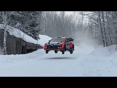 Ott Tänak Rally Sweden 2022 test Hyundai i20 Rally1