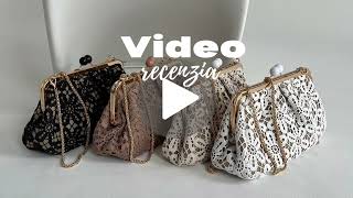 Čipkovaná dámska kabelka do ruky a crossbody na leto čierna