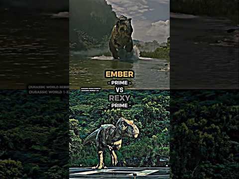 Rexy vs Ember #short #shorts #jurassicworld #jurassicpark #rexy #amber #battle