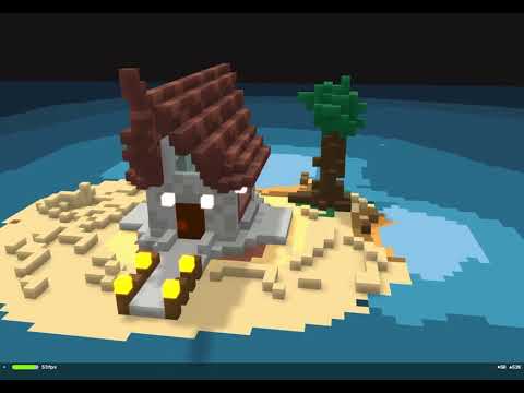 Simple Island House - Voxel Max Creations