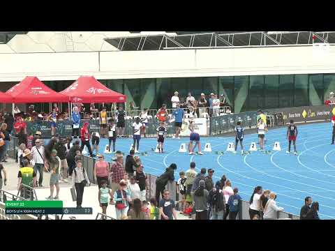 U14 Boys 100m Heat 2: 2022-23 State Combined Events Championships - Saturday