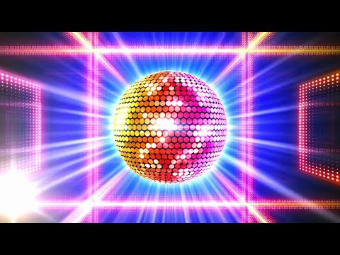 Colorful Big Disco Ball Lights - DIY 10 Hours VJ Loop [4K Ultra HD]