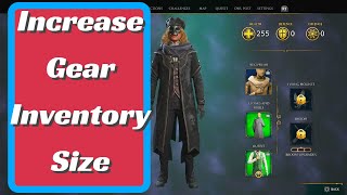 Increase Gear Inventory Size in Hogwarts Legacy