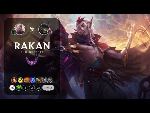 Rakan Support vs Tahm Kench - KR Master Patch 12.23