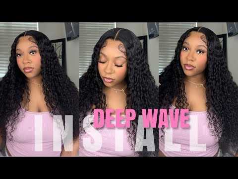 9x6 HD Lace Wear And Go Wig Pre-Cut Glueless Lace Wig Loose Deep Wave