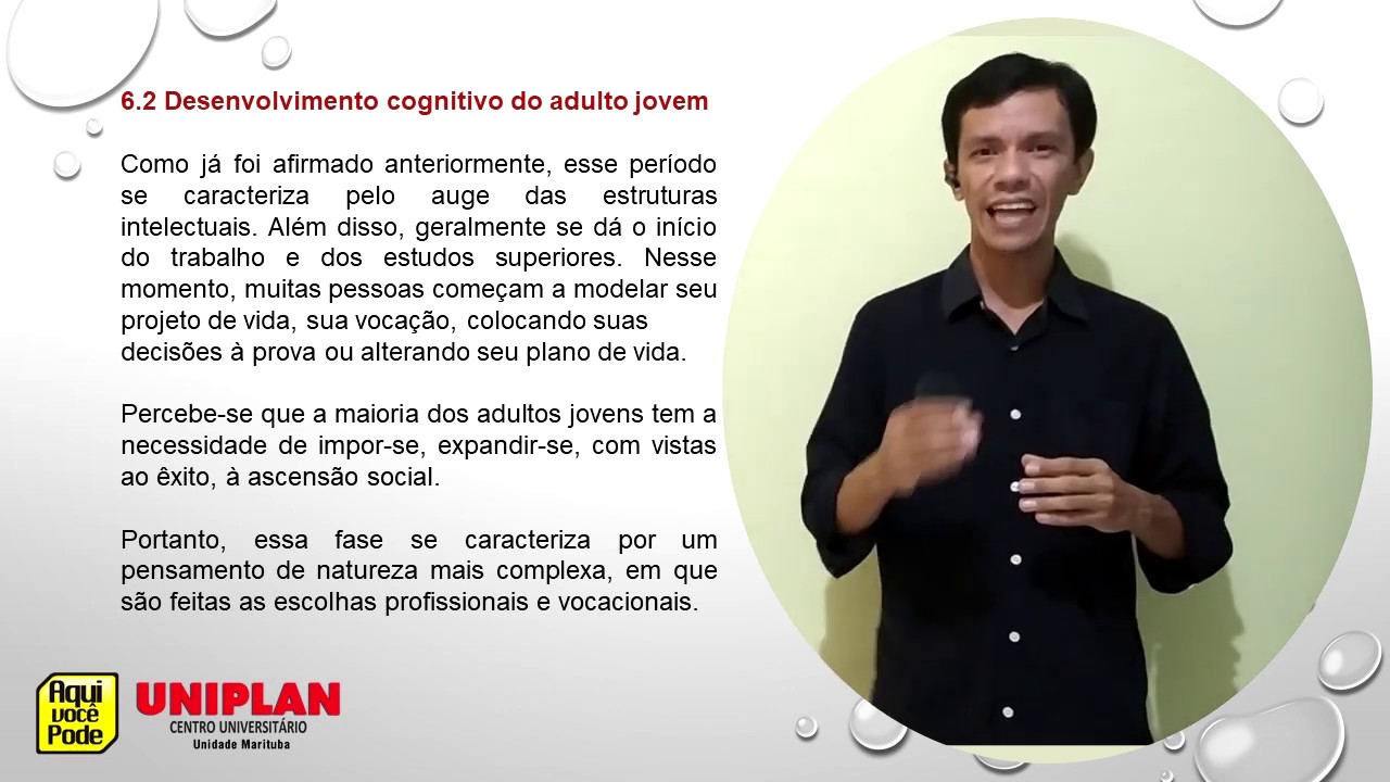 Aula de Psicologia do Desenvolvimento: Ciclo Vital Tema: O Adulto Jovem
