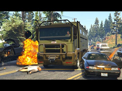 GTA 5 HIGH SPEED MONSTROUS BRICKADE CRASHES - IMPACT COMPILATION #18