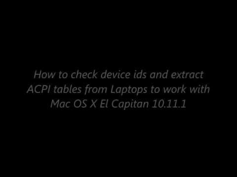 How To Check Device Ids and Extract ACPI Tables For HP Envy 4-1115dx