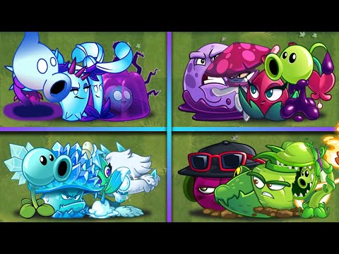 Random 4 Best Team Peashooter Battles - Which Team Will Win? - PvZ 2 Team Plants vs Team Plants