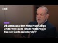 Huckabee Criticised For Israel Comments On Tucker Carlson Interview