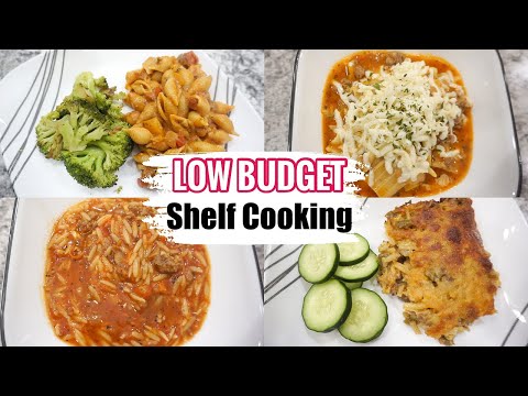 SHELF COOKING on a LOW BUDGET Dinner Ideas | QUICK & EASY DINNER RECIPES FOR CHEAP