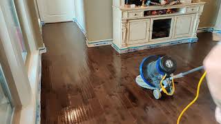 How to properly STRIP WAX off hardwood floors - Beaumont, Tx - Professional Wood Cleaning Service