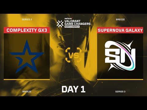Complexity GX3 vs SuperNova Galaxy - Verizon VCT Game Changers Series 3 Open Qualifier - Day 1 Map 2