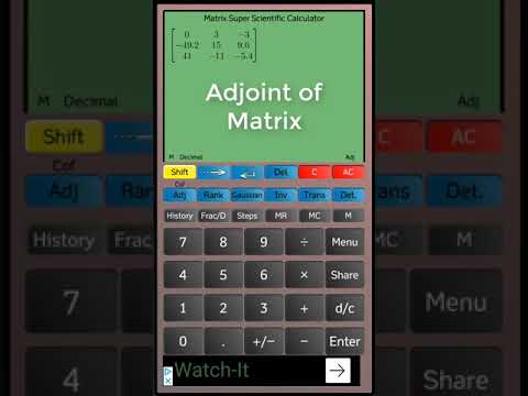 Matrix Super Scientific Calculator Video