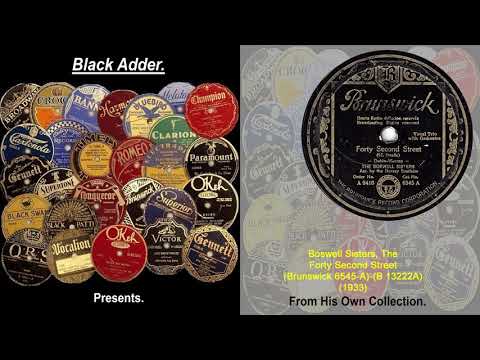 Boswell Sisters, The - Forty Second Street(1933)
