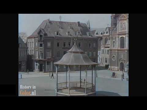 Stadsbeelden Sittard 1920, ingekleurde film met geluid. Colorized footage sound added.