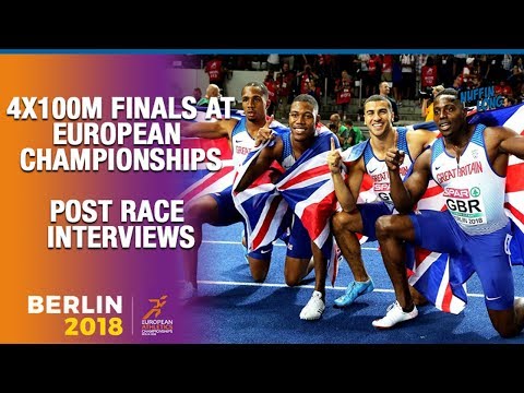 4x100m GB MEN AFTER BEING CROWNED EUROPEAN CHAMPIONS IN BERLIN 2018