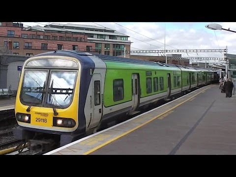 IE 29000 Class Commuter Train number 29118 - Tara Street, Dublin