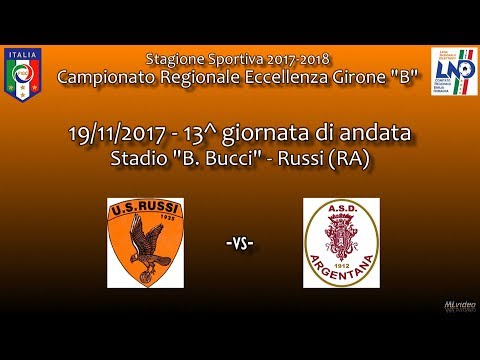 19/11/17 – Eccell. ER "B" - 13^ and. – US Russi-Argentana 0-2 SINTESI
