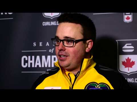 2015 Tim Hortons Brier - Draw 2 Media Scrum