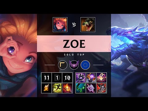 Zoe Top vs Renekton - EUW Master Patch 25.19