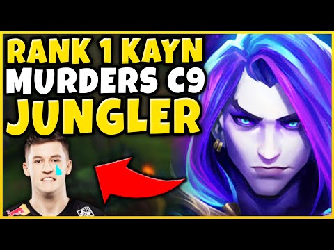 #1 KAYN WORLD DESTROYS CLOUD 9 JUNGLER SVENSKEREN! (IN CHALLENGER) - League of Legends