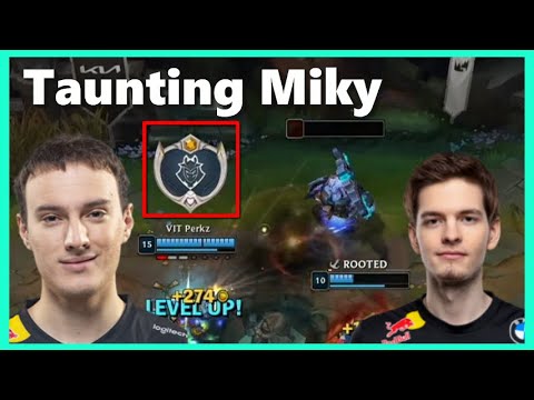 Perkz taunts Mikyx with G2 Emote