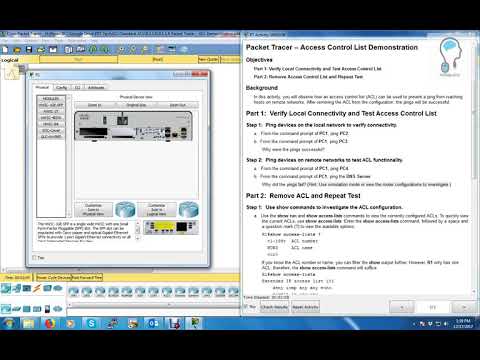 9.1.1.6 Packet Tracer- ACL Demonstration