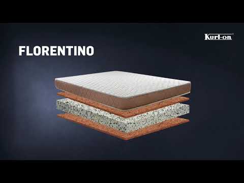 Ortho Mattress Cream Kurl On Florentino, 78x72x5, Thickness: 5 Inch