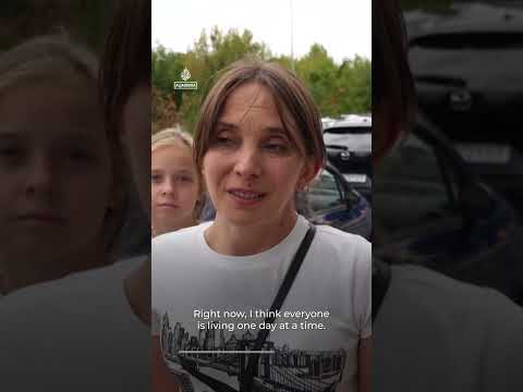 Six days of Russian strikes push Kyiv residents to consider leaving | AJ #shorts
