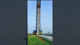 Pile Driving using Hydraulic Hammer #construction