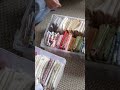 Fabric storage. Marie Kondo folding method