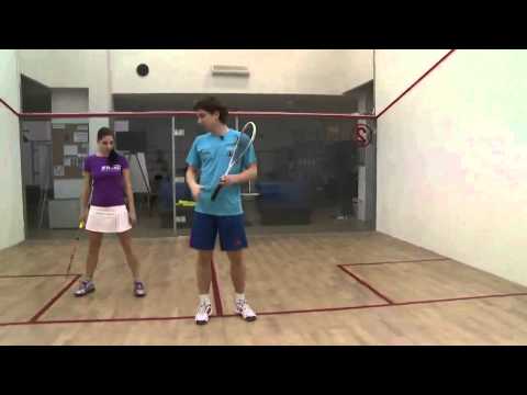 Squash podstawowe uderzenia. Pierwsze kroki na korcie.  Scout Fitness Club