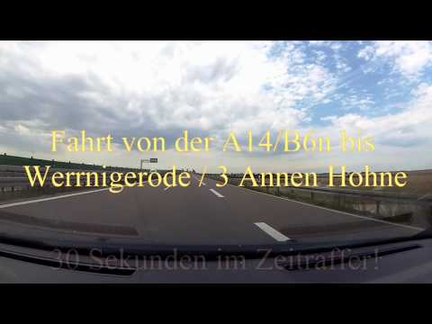 Autofahrt Teil 1 B6 → Wernigerode / YI 4K Action-Kamera und Gimbal