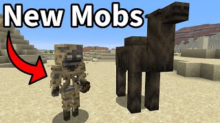 Two New Minecraft Mobs - Camel Husk and Parched - Minecraft Update