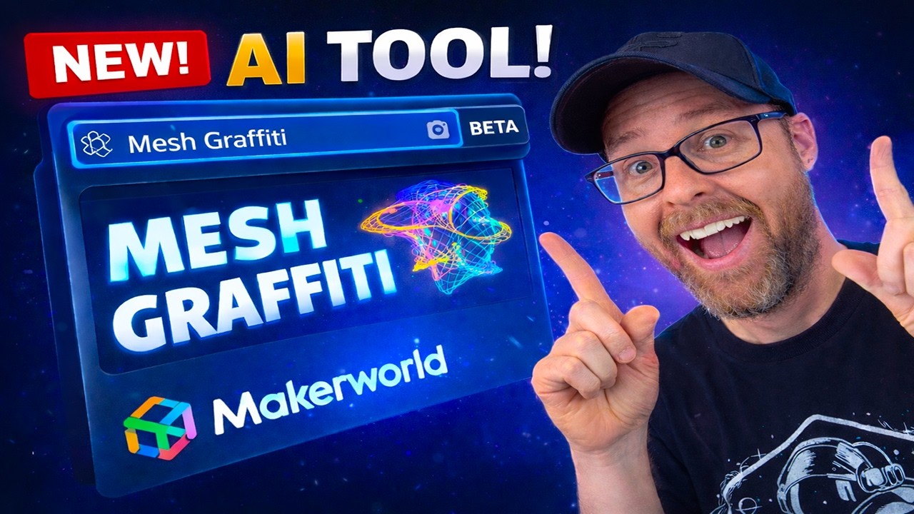 I Tried MakerWorld's New AI Tool — Mesh Graffiti Is Incredible