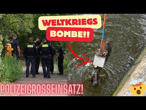 World War II bomb triggers major police operation during magnet fishing!! 😳🤯/ With Gebrüder Lange