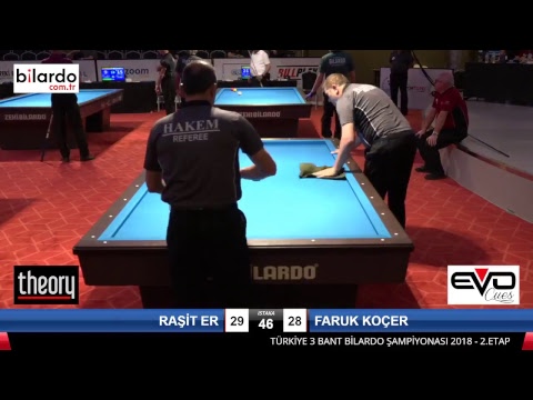 RAŞİT ER & FARUK KOÇER Bilardo Maçı - 2018 ERKEKLER 2.ETAP-3.Ön Eleme