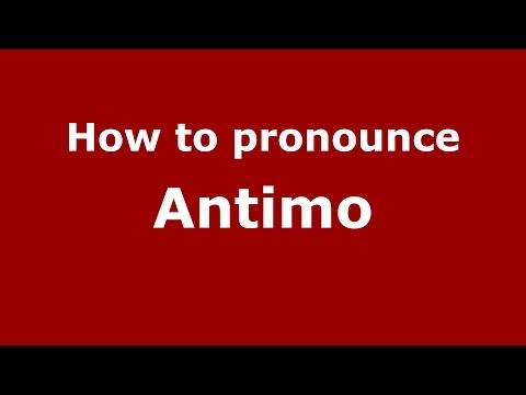 How to pronounce Antimo (Italian/Italy)  - PronounceNames.com