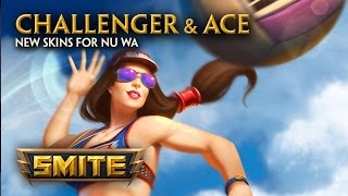 SMITE - New Skins for Nu Wa - Challenger &amp; Ace