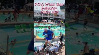POV: When That Sailaway Party Hits on a Cruise 🚢🔥#CruiseLife   #RoyalCaribbean  #CruiseShorts