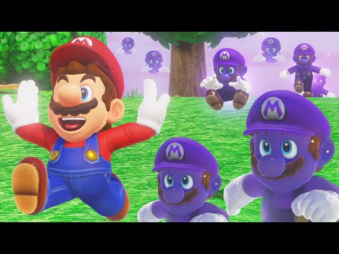 Mario Odyssey but SHADOW CLONES CHASE YOU!! (Full Movie)