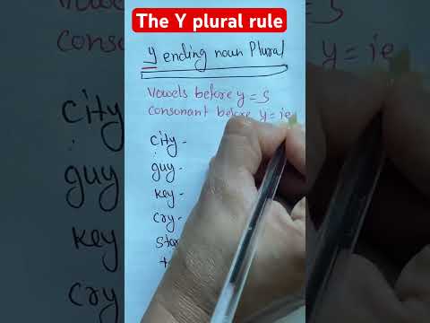 S or -ies plural rule #shortbreak #grammarcourse #englishlanguage #englishplural #sories