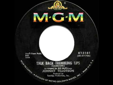 1963 HITS ARCHIVE: Talk Back Trembling Lips - Johnny Tillotson