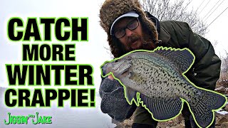 SIMPLE TIPS FOR WINTER CRAPPIE FROM THE BANK!! (Mystery Product TEST)