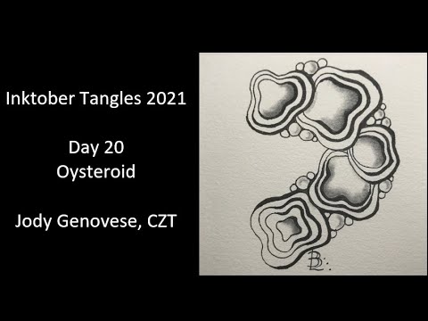 Inktober Tangles 2021 Day 20 Oysteroid