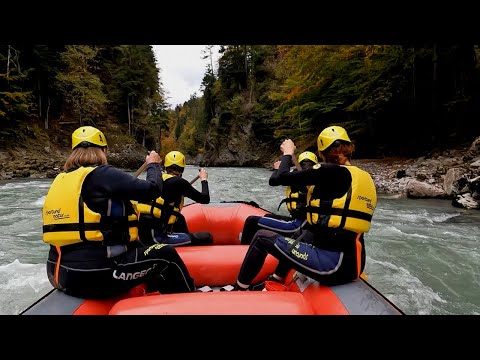 Rafting Tirol Österreich -  Wildwasser Rafting Tour auf der Ache von Kössen aus - Meeggaaa ;)