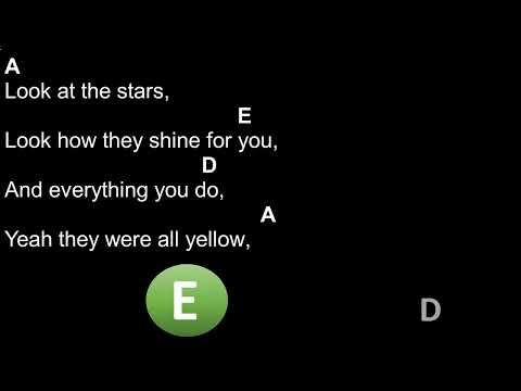 Yellow - Coldplay - Chords
