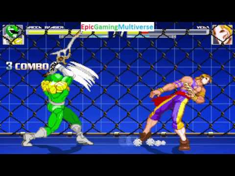Vega VS The Green Ranger From The Power Rangers Series In A MUGEN Match / Battle / Fight